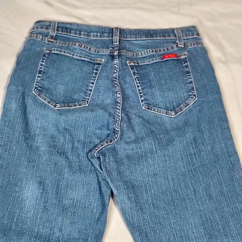 VINTAGE NYDJ Jeans Womens Size 16P (32x30) Tummy Tuck Boot‎ Stretch Made in USA - Picture 8 of 13